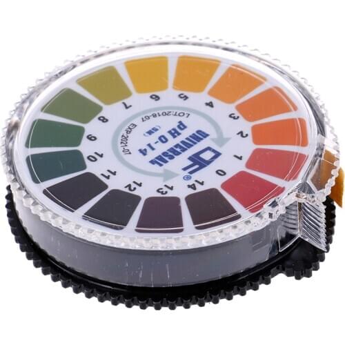 1pc 5M Alkaline Acid Indicator Meter Test Paper Roll 0-14 1-14 PH Meters For Water Urine Saliva Soil Litmus Accurate Measuring