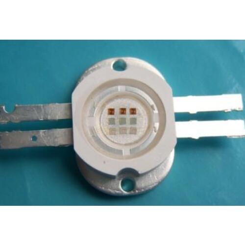 10w round led rgb module lamp full color led component lighting source red 620-630nm green 520-530nm blue 460-470nm 50pcs/lot