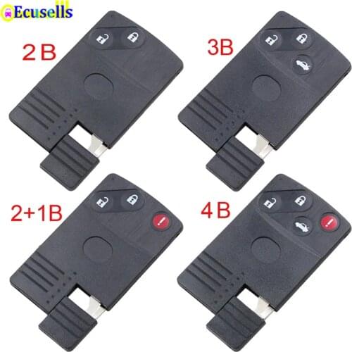2/ 3 /2+1/4 Buttons Replacement Smart Card Remote Key Shell FOB for Mazda 5 6 CX-7 CX-9 RX8 Miata MX5
