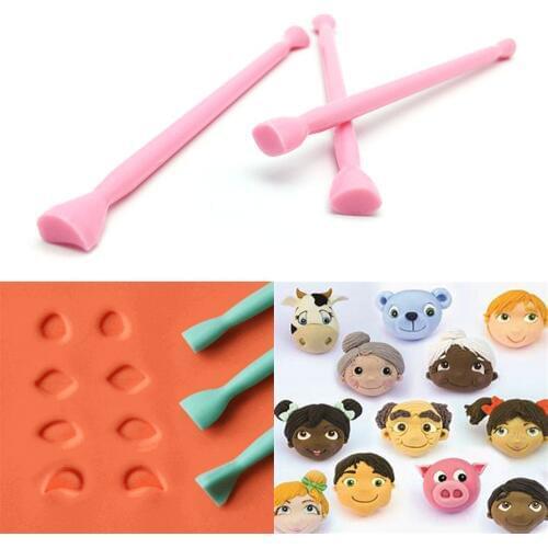 3pcs Eye Mold Tool Sugarcraft Plastic Fondant Cutter Cake Decorating Mould Stamper Printing Carving Tools