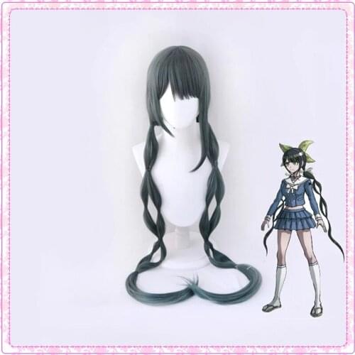 47‘’ 120cm Long Chabashira Tenko Braids Wig Cosplay Danganronpa V3 Dangan Ronpa Heat Resistant Synthetic Hair Women Wigs