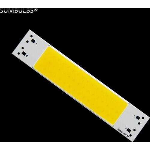 5PCS/Lot 100*20mm 5W 9V COB LED Bar Light Warm Cool White Color Chip LED for DIY Table Lamp Indoor Lighting 10CM COB Strip 500LM