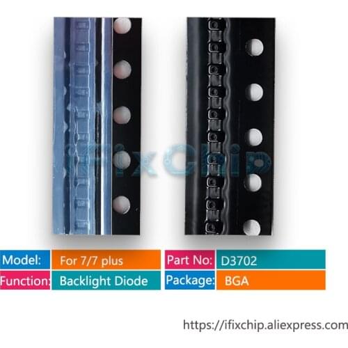 50pcs/lot D4602 D3702 For iphone 7/7 plus LED Backlight Back light boost Diode IC Chip