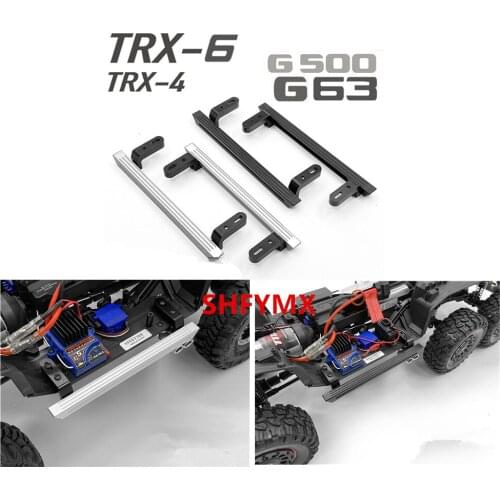 Buggy Rc Toy Crawler Car Parts Chassis Metal Side Pedal For 1/10 Remote Control Car Traxxass Trx4 Trx6 G63 G500 4X4 6X6 Truck