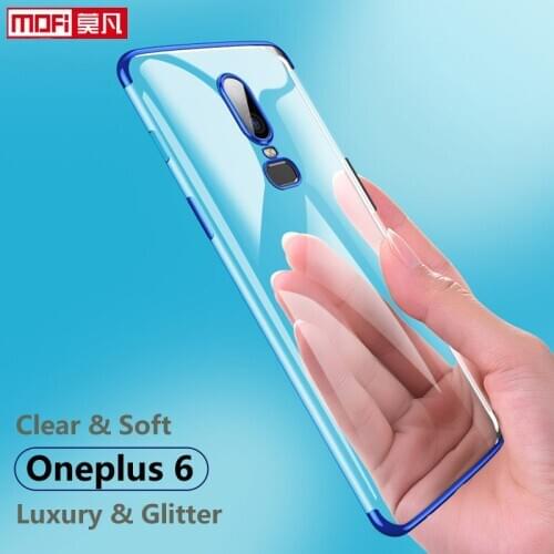 Oneplus 6 case cover TPU soft ultra thin 6.28 original 1+6 coque One plus 6 coque mofi silicone back cover oneplus 6 case