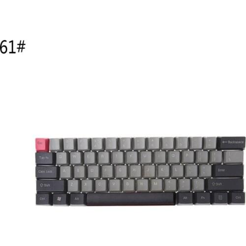 Black Gray Mixed Dolch Thick PBT 104/87/61 Keycaps OEM Profile Key H052