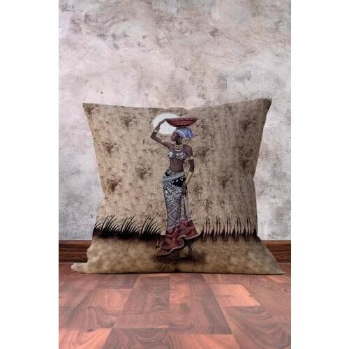 African Tribal Pattern Digital Printed Decorative Cushion Cover