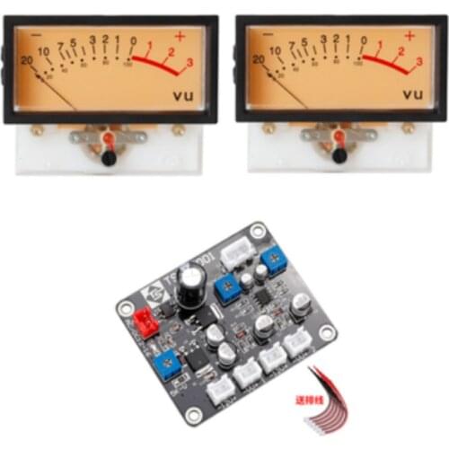 GHXAMP VU Meter Driver Board Tube Amplifier DB Level Ammeter High Precision Power Amp Mixer Level Meter