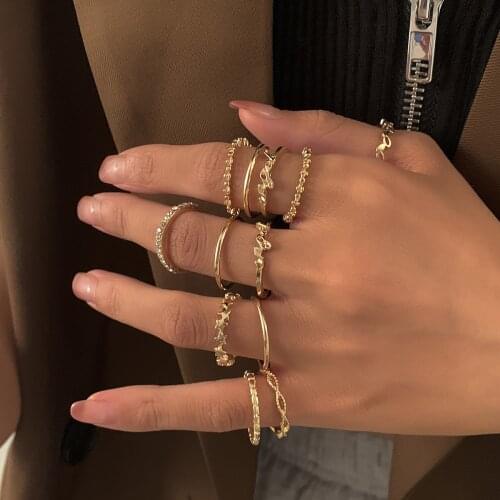 Matching rings set for women anillo bagues bohemian jewelry teen girls sieraden accesorios mujer fashion 2021 bijoux lgbt gift