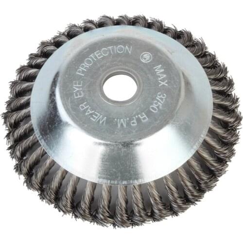 Lawn mower twisted wire cutting wheel wire cutting head lawn mower weeding head wire rust removal weeding disc accessories