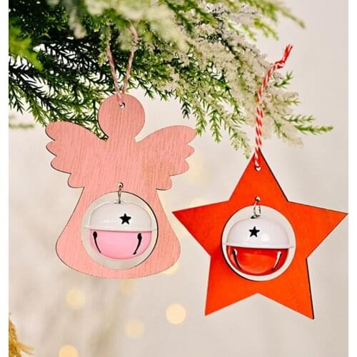 Elk Star Angel Tree Christmas Tree Pendant Decoration Hanging Ornament Home Decor Festive Party Tree Door Christmas Hanging