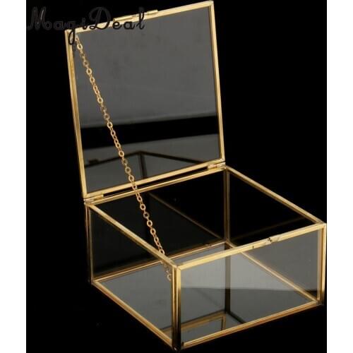 MagiDeal Modern Artistic Square Geometric Terrarium Succulent Plants Jewelry Holder S