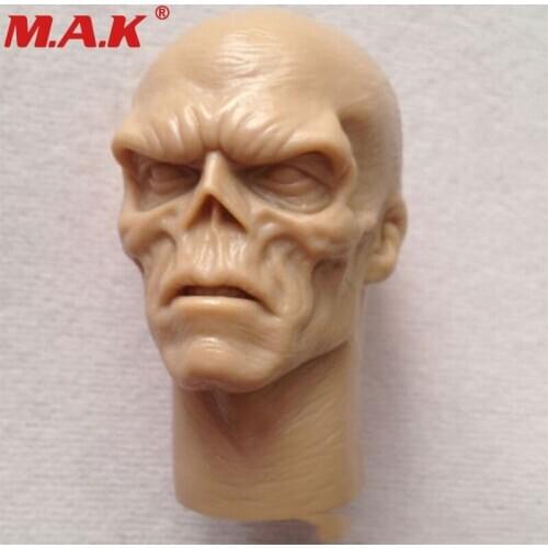 1:6 scale red skull Smith Hugo Vivian Unpainted male man head sculpt horrorable shantou for 12" men figures bodies