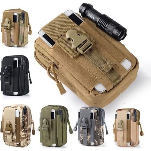 PAVEHAWK Camouflage Molle Mobile Phone Bag Women Waist Packs Travel Duffle Rucksack Mountaineering School Boys Male Wallet Army