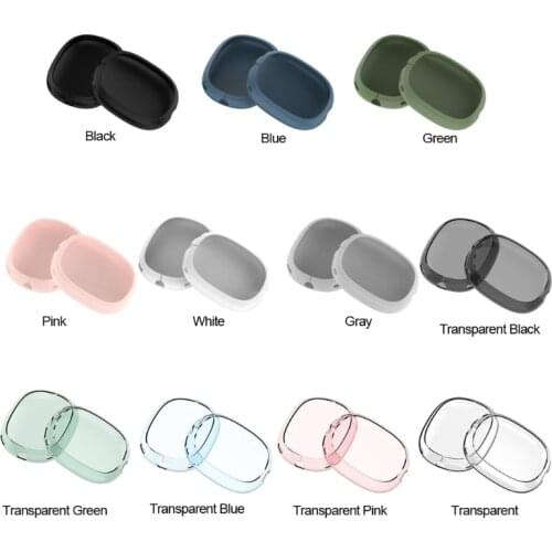 Transparent Soft Silicone Cover Earphone Protector Sleeve Case Protective Shell For Airpods max Headphones Headset A08 21