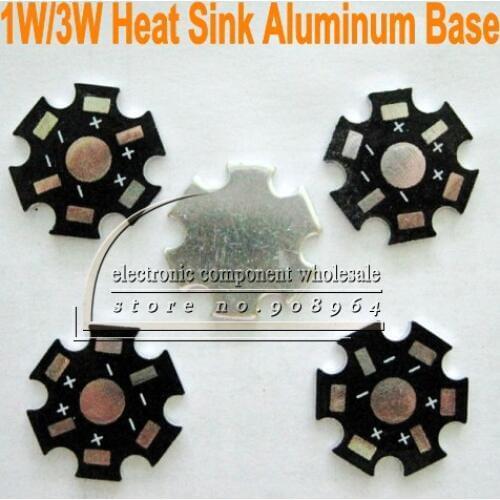 100PCS 20mm 1.5mm Heat Sink Aluminum Base plate for High Power 1W 3W LED Heat Sink freeshipping