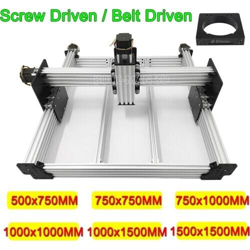 Disassembled Pack DIY WorkBee CNC Frame Kit Router Machine Screw/belt Driven Engraver Laser Engraving Machine