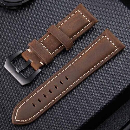 24mm Mens Vintage Genuine Leather Watch Strap Sport Watchbands For Bell Bracelet Ross Belt BR01 BR02 BR03 watch accessories