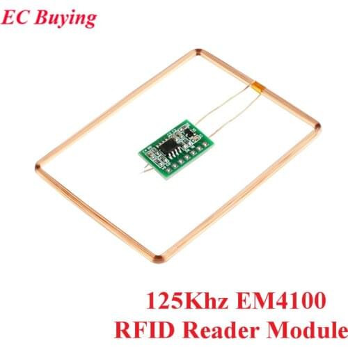 UART 125Khz EM4100 RFID Card RFID Reader Module For Arduino Fingerprint ID Card Module Parking Lot Access Control Card Reader