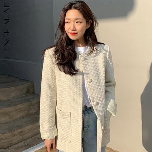Женские твидовые пиджаки Shengpalae China At AliExpress