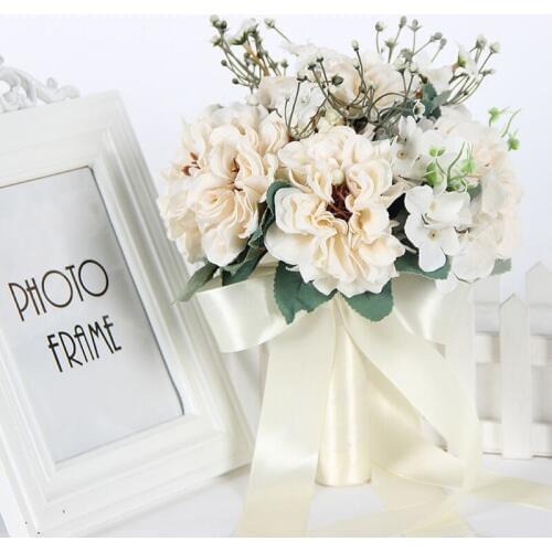 Ramos de novia ramo de novia Bridal Bouquet High Quality bruidsboeket Ivory Wedding Flowers Bridal Bouquets