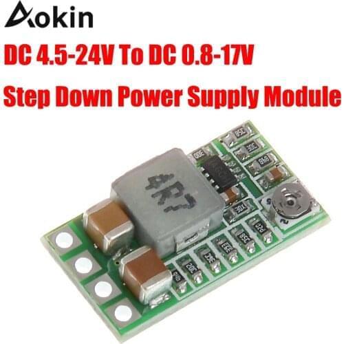 Ultra-Small Mini DC-DC Step Down Power Supply Module 3A Buck Converter Adjustable 1.8V 2.5V 3.3V 5V 9V 12V for Arduino diy kit