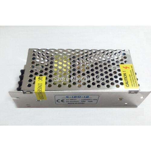 Led driver power supply 12V 10A 120W Switching Charger Adapter for LED Strip fuentes de poder warranty 2 years