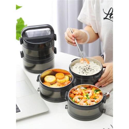 Thermos Lunch Box Multi-Layer Bucket Large Capacity Stainless Steel Vacuum Flasks Insulated Portable Food Containers