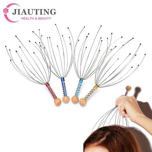 Unisex Octopus Head Scalp Relaxation Massage Pain Relief Body Massager Stress Release Relaxing Claw Metal Massager Device