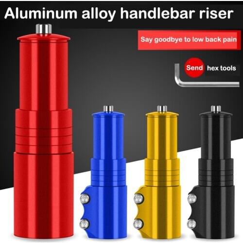 Bike Fork Stem Riser Extender Extension Bicycle Cycling Bike Stem Head Up Raiser Handlebar Riser Adapter Aluminum Alloy