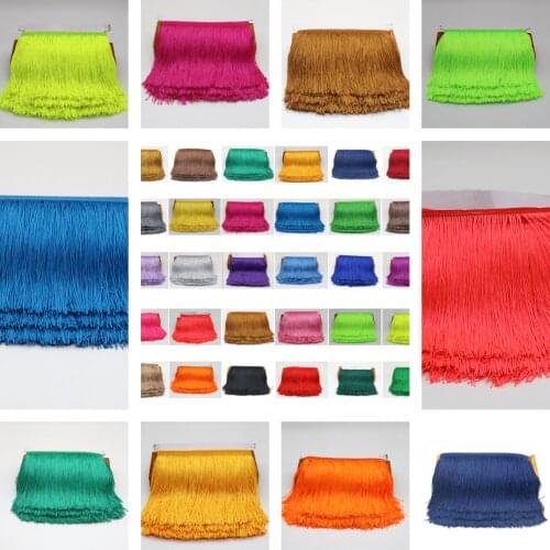 10 Yards 15cm Long Tassel Fringe Trim Lace Ribbon Tassels For Curtains Dresses Fringes For Sewing Trimmings Accessories Crafts