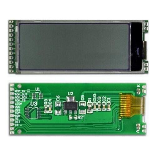 12PIN SPI 19264 LCD LCM Screen Module UC1604C Controller 3.3V White Backlight