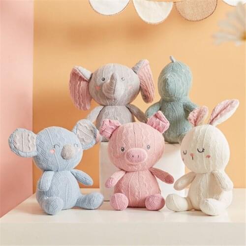 20CM Cartoon Soft Elephant Pig Dinosaur Koala Plush Toy Children Toys Kawaii Baby Doll Toy Lovely Birthday Gift Room Decoration