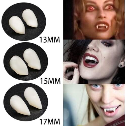 1 Set Vampire Tooth Fangs Kit Fake Dentures for Halloween Horror Cosplay Party Props Adults Kids Novelty Toys