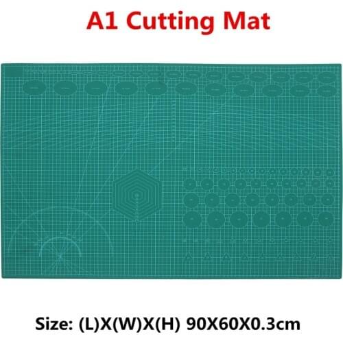 A1 PVC DIY Craft Self Healing Rotary Cutting Mat Craft Quilting Grid Lines Printed Board Green Patchwork Tools Cutting Mat Board