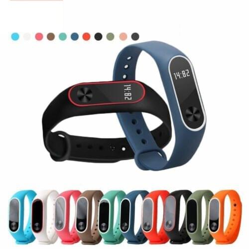 Colorful Strap for Xiaomi Mi Band 2 Silicone Wristband Sport Smart Fitness Portable Bracelet Replacement Smart Watch Accessories