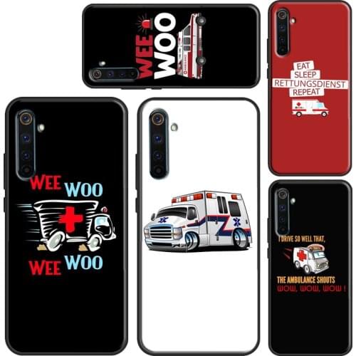 Ambulance EMS EMT Paramedic For OnePlus 9 9Pro 7 8 8Pro 8T 9R Case For Realme 8 7 6 Pro Q3 C3 C11 C15 C21 GT Neo Cover