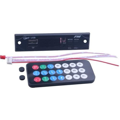 Elistooop Wireless Bluetooth 12V MP3 WMA Decoder Board Car Audio USB TF FM Radio Module MP3 Player For Car