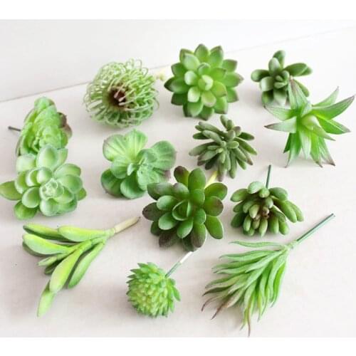 Artificial Plant Fake Bonsai Plant Succulent Landscape Land Lotus Rare Plants Flower Mini Lotus DIY Home Garden Wedding Decor