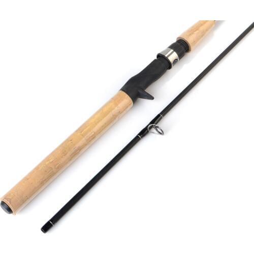 FISH KING Carbon Bait Casting Rod 1.8m 2.1m 2.4m 2.7m 2 Section Lure Weight 5-25gr Lure Fishing Rod Travel Rod For Pike