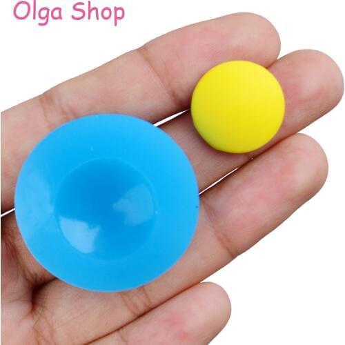 BYL002 18mm Round Cabochon Silicone Mold for Candy Chocolate Fondant Cake Decoration Resin Polymer Clay Jewelry Earring Bead