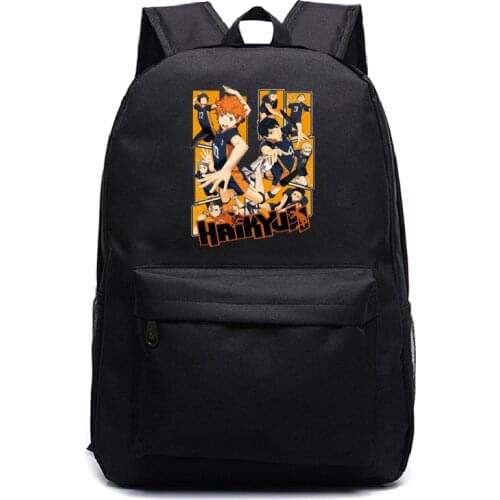 Manga Haikyuu Kids School Bags Kawaii Cartoon Nylon Students Schoolbag Anime Haikyuu Teenage Boys Girls School Backpacks Mochila