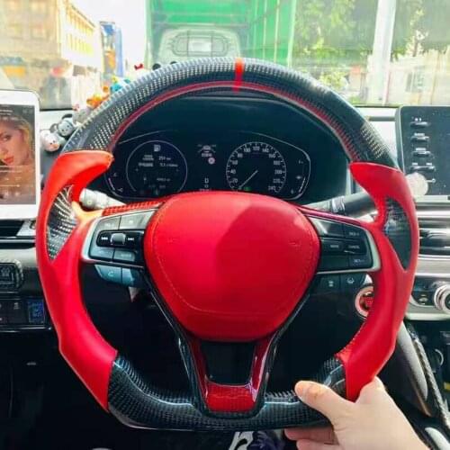 Cuatomized Perforated Leather Steering Wheel compatible for Honda INSPIRE 10th Generation Accord 2016-2020