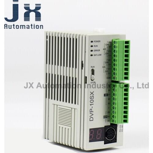 Original Delta DVP-SX Series Host Controller DVP10SX11R DVP10SX11T PLC 4DI/2DO 2AI/2AO 10 Point Analog I/O Module