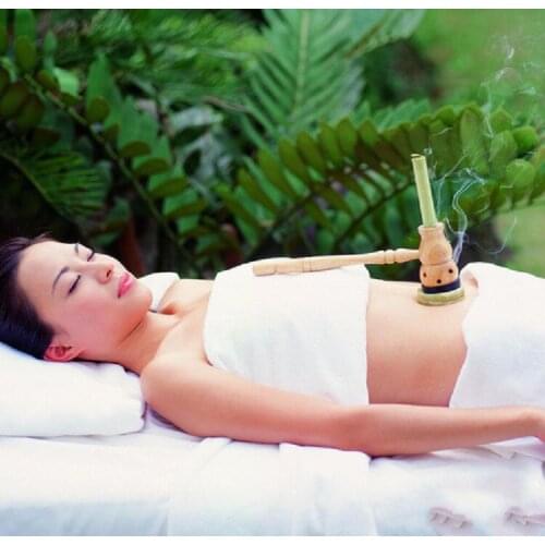 Portable Moxa Moxibustion Box Smokeless Roll Holder Acupuncture Massage Mini Roller Stick Artemisia Wormwood Therapy