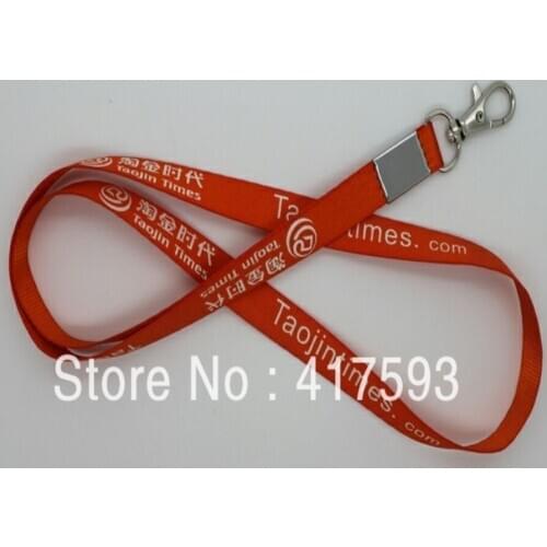 Logo Custom Print Cheap Exhibition Company Logo Silk Screen Printed Gift Lanyards 15mm width
