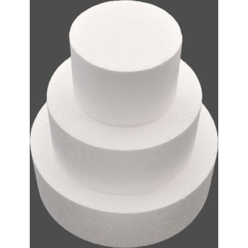 Wedding Decoration 4/6/8 Inch Round Polystyrene Styrofoam Party DIY Cake Mould Model Cake Maker Molds Backing Tools