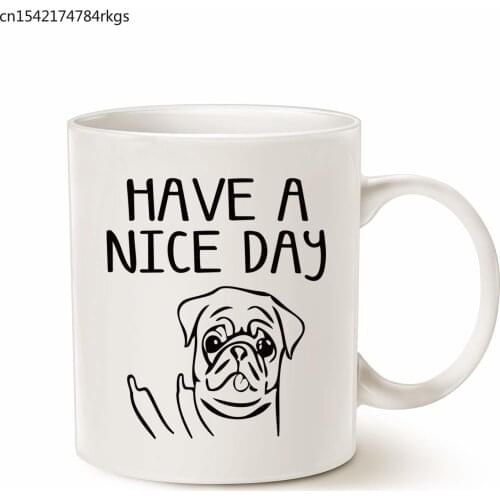 Funny Christmas Gifts Coffee Mug , Have a Nice Day Best Gag Gifts Cup White, 11 Oz