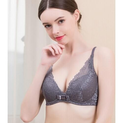 Womens 100% Real Silk Lining with outside Lace fabric Sexy everyday Comfortable Wireless Bra Bralette 2004