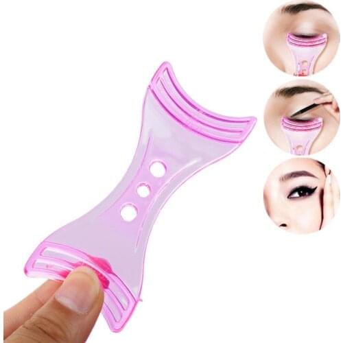 1Pcs Pink Eyeliner Model Makeup Eye Helper Device Tool Draw Eye Liners Guide Card Mold Eyeliner Guide Makeup Tool
